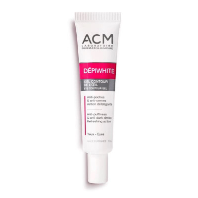 ACM DEPIWHITE Eye Contour Gel 15ml | Lighten dark circles|Improve and repair bags under the eyes|Dilute the surrounding fine lines