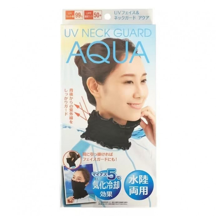 Alphax Japan AQUA UV Neck Guard BlackUV99UPF50+UV Neck Cover(AP