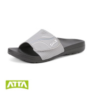 ATTA - Velcro multi-point support arch support Slippers, Grey Size 23