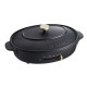 BRUNO Oval Hot Plate - Black