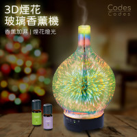 Codes Codes 3D Fireworks Glass Aroma Diffuser - Sliver