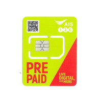 AIS Lucky SIM 5G/4G Data Thailand 7-Day 15GB Prepaid Data SIM|30min local call|Activate before: 10/2024