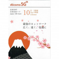 Docomo Japan 10-day 4/5G SIM Card Data Sim|Plug and Play|No registration required|Activate Before: 30/12/2023