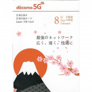 Docomo 日本8天4/5G上网卡 Data Sim |即插即用|无须登记|最后启用日期: 30/12/2024