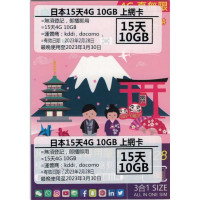 Docomo - JOYTEL Japan 15-Day 10GB Data Sim - Last used date: 30/03/2023