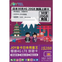 Docomo - JOYTEL Japan 30-Day 20GB Data Sim - Last used date : 30/06/2023