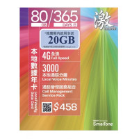 ValueGB Local (80GB+20GB)/365Days Prepaid Annual Card - Activate Before: 30/06/2023