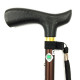 Fuji Home Walking Stick Single-Leg Folding Crutches (Brown) WB3714 | Made in Taiwan | Japan SG Safety Certification