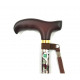 Fuji Home Walking Stick with Natural Wood Handle(Red Flower) WB3717| Made in Taiwan | Japan SG Safety Certification