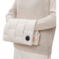 JISULIFE HW06 Soft Electric Heated hand Muff - Beige I Graphene Instant Heating I Warm Hands, Waist, Belly, Palace