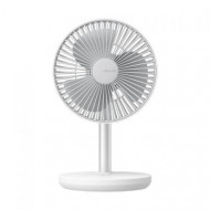 JISULIFE FA13P Extendable Rotating Desktop Fan (Upgraded Ver.+Timing)-White