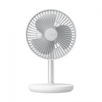 JISULIFE FA13P Extendable Rotating Desktop Fan (Upgraded Ver.+Timing)-White