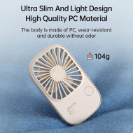 JISULIFE FA49 Super-thin Handheld Fan 2000mAh|Handheld|Desktop|Neck|3 Wind Speed