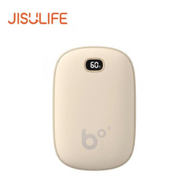 JISULIFE NS02 2-in-1 Intelligent Digital Display Hand Warmer - Beige I 5400mAh I USB-C Fast Charging