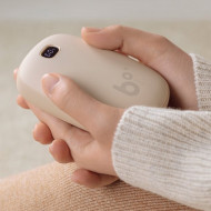 JISULIFE NS02 2-in-1 Intelligent Digital Display Hand Warmer - Beige I 5400mAh I USB-C Fast Charging 