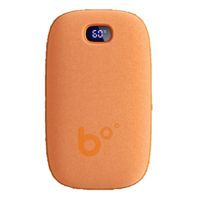 JISULIFE NS06 2-in-1 Suede Hand Warmer & Power Bank - Orange I 9000mAh I Pocket-Size I USB-C Fast Charging