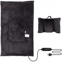 Lomitech USB 2 in 1 Heated Blanket & Pillow (FREE Lomitech Heated Neck Wrap Pillow or Vibration Neck Wrap Pillow)