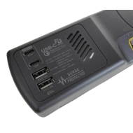 MEC x JT - MPD-4USB/6" Power Strips | Power Bar (Metallic Grey) | 4 x 13A position independent switch + 2 USB + 2 Type-C (45W + 18W) | (USB Max. 60W) | [Limited Edition]
