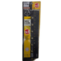 MEC - RB-6/6' - 6 Sockets 13A Independent Switch Extension Strip | Power Bar (6ft / 1.8M) | 2 colour select 