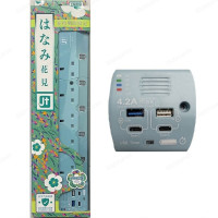 MEC x JT - RB-5USBTD/6" Power Strips | Power Bar | 5position independent switch  + 2 x USB + 2 x Type-C + USB Timer (4.2A / 6 feet) | [Limited Edition - Boxed] | 2 colors select
