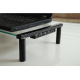 MEC - TB532B USB HUB Multi-purpose Glass / Monitor Stand - Black  (53 x 25.2 x 9cm)