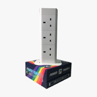 MEC x JT - UKT-312 (白色) 直立式拖板 | 多功能插座 | 12 *13A + 2*USB + 2*Type-C | 1.8米線長
