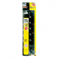 MEC - YS-6USB/6' Black - 6 Socket Powerbar Built-in Independent power switch with 4 USB ( Total 4.8A / 6') 