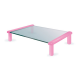 MEC - TB501PC Multi-purpose Glass / Monitor Stand - Pearl Pink   (35 x 25.2 x 9cm)