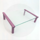 MEC - TB501VC Multi-purpose Glass / Monitor Stand - Pearl Purple  (35 x 25.2 x 9cm)