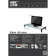 MEC - TB502B Multi-purpose Glass / Monitor Stand - Black(53 x 25.2 x 9cm)