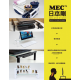 MEC - TB532W USB HUB Multi-purpose Glass / Monitor Stand - White  (53 x 25.2 x 9cm)