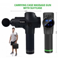 Meresoy Pro 30 Wireless Deep Tissue Massage Gun - Black | 30 Different sSpeed Levels | 6 Type of Massage Head | Lightweight & Quiet