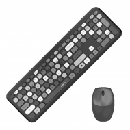 MOFII 666 COLOURFUL 2.4G Wireless keyboard mouse combo set - Grey(780-4041)
