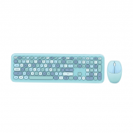 MOFII 666 COLOURFUL 2.4G Wireless keyboard mouse combo set - Blue(780-4044)