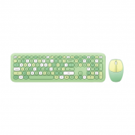 MOFII 666 COLOURFUL 2.4G Wireless keyboard mouse combo set - Green(780-4045)