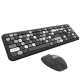 MOFII 666 COLOURFUL 2.4G Wireless keyboard mouse combo set - Grey(780-4041)