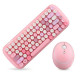 MOFii CANDY COLORFUL 2.4G Wireless Keyboard Mouse Combo Set - Pink