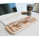 MOFII CANDY M Wired White Light Mechanical Keyboard-Apricot(780-4048)