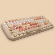 MOFII CANDY M Wired White Light Mechanical Keyboard-Apricot(780-4048)