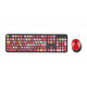 MOFII - Lipstick collection SWEET COLORFUL (Black) 780-4052 I 2.4G Wireless Keyboard & Mouse set