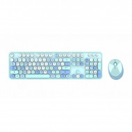 MOFII - Lipstick collection SWEET COLORFUL (Blue) 780-4054 I 2.4G Wireless Keyboard & Mouse set