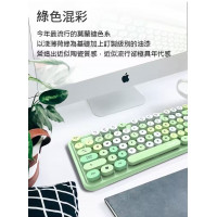 MOFII - Lipstick collection SWEET COLORFUL (Green) 780-4056 I 2.4G Wireless Keyboard & Mouse set