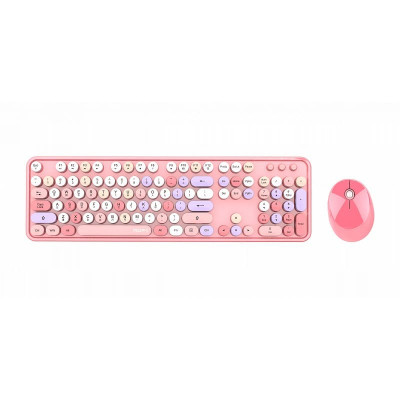 MOFII - Lipstick collection SWEET COLORFUL (Pink) 780-4053 I 2.4G Wireless Keyboard & Mouse set