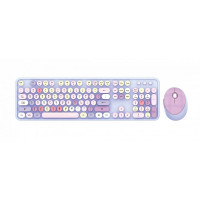 MOFII - Lipstick collection SWEET COLORFUL (Purple) 780-4055 I 2.4G Wireless Keyboard & Mouse set