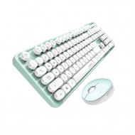 MOFII SWEET 2.4G Wireless keyboard mouse combo set - Green (780-4010)