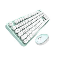 MOFII SWEET 甜蜜系列 粉綠104鍵盤連滑鼠 (780-4010)