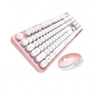 MOFII SWEET 2.4G Wireless keyboard mouse combo set - Pink (780-4009)