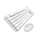 MOFII SWEET 2.4G Wireless keyboard mouse combo set - White (780-4012)