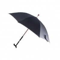 Meds Support - Elderly Umbrella+Walking Stick(Cane Crutches) 2-in-1|Adjustable Height|Comes With Umbrella Cover