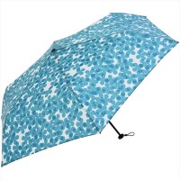 NIFTY COLORS Smart Light Flower Layer Carbon Mini Umbrella - Blue